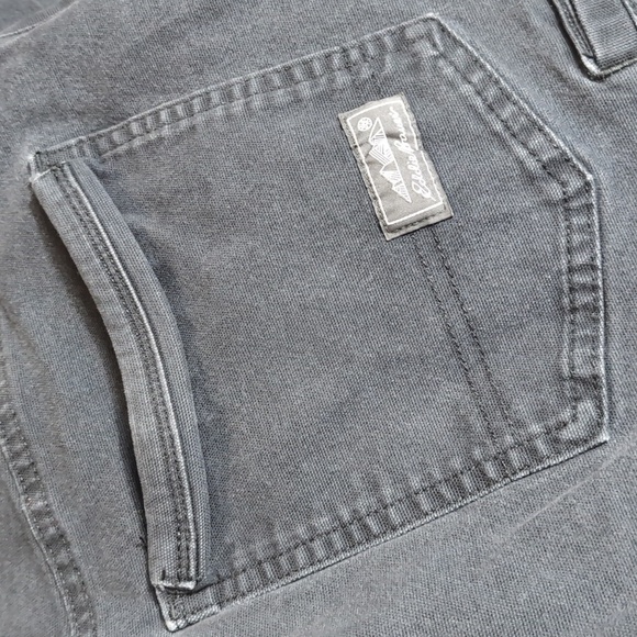 Eddie Bauer Flex Mountain Utility Pants Size 38x34 In Gray Heavyweight Canvas - Picture 7 of 12
